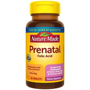 Nature Made Multi Prenatal Vitamins with Folic Acid - 50ct - 1 of 4