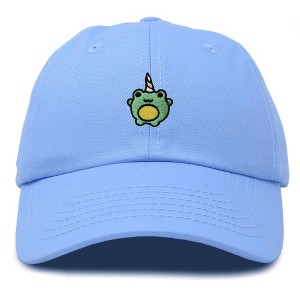 Dalix Froggy Unicorn Embroidered Cotton Dad Hat Baseball Cap Adjustable Mens Womens - 1 of 4