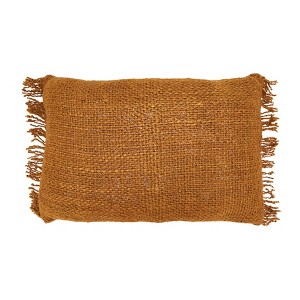 Saro Lifestyle Fringe Throw Pillow Cover - 1 of 3