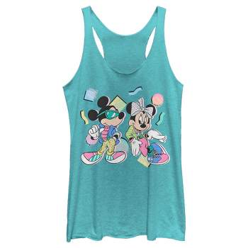 Women's Mickey & Friends Retro Minnie and Mickey Mouse Racerback Tank Top