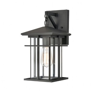 Elk Home Oak Park 1 - Light Wall Light in  Matte Black - 1 of 3