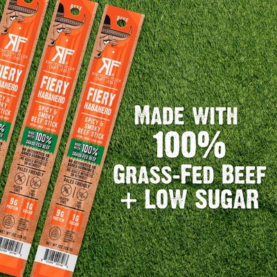 Righteous Felon Craft Jerky Fiery Habanero Beef Stick - 9g Protein - 1oz