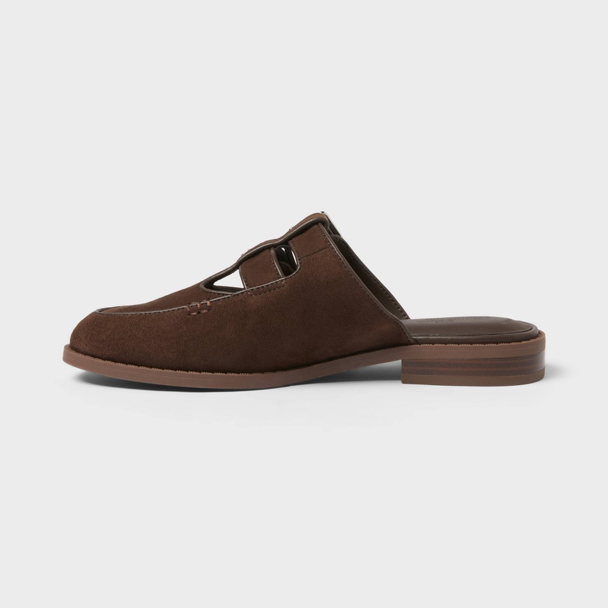 Женские сабо Universal Thread Women’s Winona T-Strapped Mule Shoes with Memory Foam Insole - Universal Thread™ Chocolate 11 — фото 2