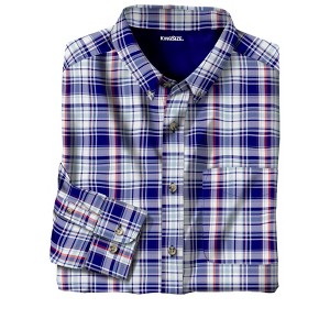 KingSize Men's Big & Tall Long Sleeve Wrinkle Free Sport Shirt - 1 of 4