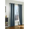 Thermaplus Prelude Room Darkening Window Treatment Grommet Curtain Panel 40" x 84" for Bedroom Livingroom Slate Blue - 2 of 4