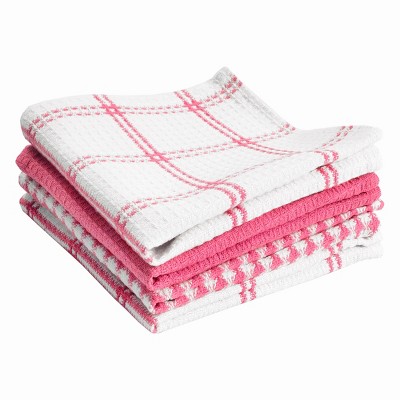 T-Fal Coordinating Flat Waffle Dish Cloths  Four Pack
