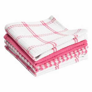 T-Fal Coordinating Flat Waffle Dish Cloths, Four Pack - 1 of 4