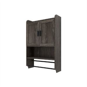 OUTSUPPLY Bathroom Towel Bar, Paper Holder, Over The Toilet Storage Cabinet, Medicine Cabinet for Bathroom - 1 of 4