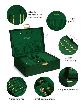 Benevolence LA Lock Jewelry Box - Emerald