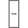 PosterPalooza | Panoramic Simple Silver Picture Frame - UV Acrylic, Foam Board Backing, Hanging Hardware - 2 of 4