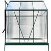 Gulches 6x6x7 Feet Green Polycarbonate Greenhouse Heavy Duty Powder Coated Aluminum Walk in Kit with Rain Gutter Vent Door Backyard Garden - 2 of 4