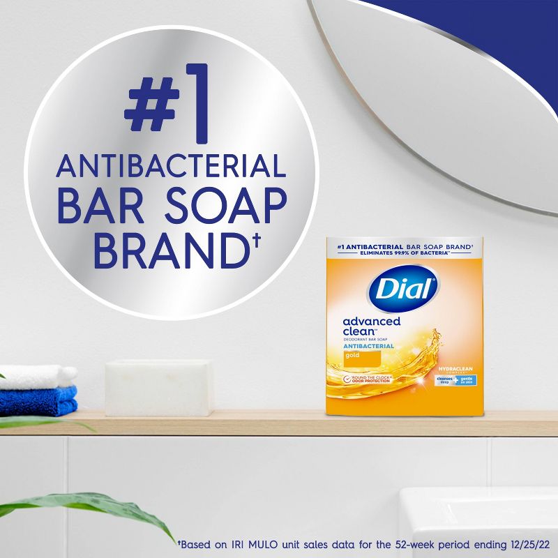 Dial Antibacterial Deodorant Gold Bar Soap, 6 of 11