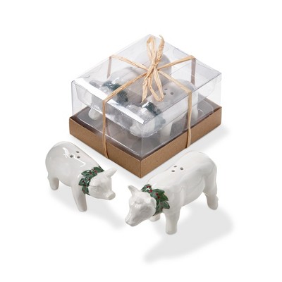 tag Nutmeg & Lola Cow & Pig Salt & Pepper Shaker Set of 2