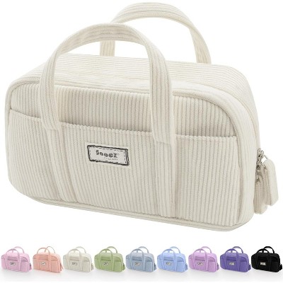 Paaaawaters Large Pencil Case Pouch, Extra Big Pencil Bag with 5 Compartments, Pen Bag Wide Opening