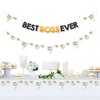 Big Dot of Happiness Happy Boss’s Day - Best Boss Ever Letter Banner Decoration - 36 Banner Cutouts and Best Boss Ever Banner Letters - 2 of 4