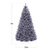 Best Choice Products Pre-Lit Charcoal Gray Christmas Tree, Artificial Full Holiday Decoration w/ Incandescent Lights - 2 of 4