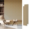 SMARTSTANDARD 105.9 in. x 20.47 in. x 0.9 in. Slat Wood Acoustic Sound Absorbing 3D Decorative Wall Paneling, 2-Pack - 2 of 4