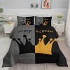 Boersma Crown Queen Comforter Set Queen – His & Hers Couple Bedding, Romantic Mr & Mrs Quilt with 2 Pillowcases, Wedding & Valentine’s Gift - 3 of 4