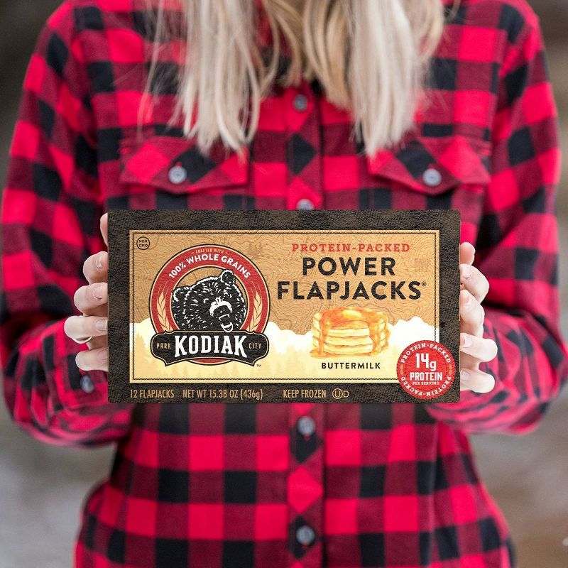 Kodiak Protein-Packed Power Flapjacks Buttermilk Frozen Pancakes - 12ct, 5 of 10