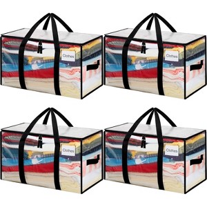 Heavy Duty Moving Bags Strong Handle, Extra Large Moving Boxes, Storage Tote Clothes, College Moving Supplies - 1 of 4