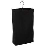 Household Essentials Hanging Doorknob Laundry Bag Black