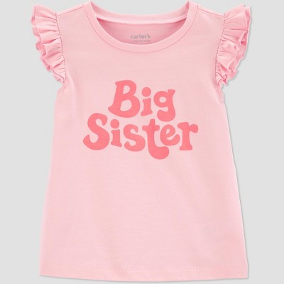 Image of Carter's Just One You®️ Toddler Family Love Big Sister T-Shirt - Pink 5T