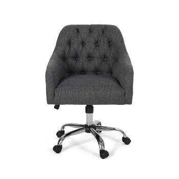 Barbour Tufted Home Office Chair with Swivel Base - Christopher Knight Home