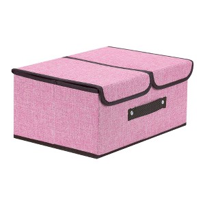 REGALWOVEN Collapsible Fabric Storage Bin with Handle and Lid for Shelves Closet - 1 of 4
