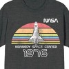 NASA Colorful Semi Circle Art Juniors Anthra Melange T-shirt - 2 of 3