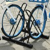 Soozier Bike Rack Floor Stand, 2 Bike Direction Adjustable Bicycle Park for Garage, Free Standing Storage - 3 of 4