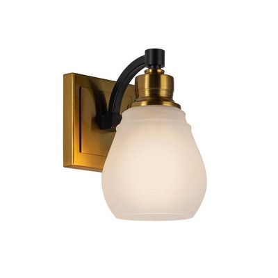 Artcraft Lighting Nelson 1 - Light Vanity in  Brass/Black