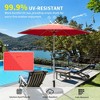 XINGHANZHENXUAN 7.5FT Patio Umbrella with Push Button Tilt and Crank, Umbrella with 6 Sturdy Ribs - 2 of 4