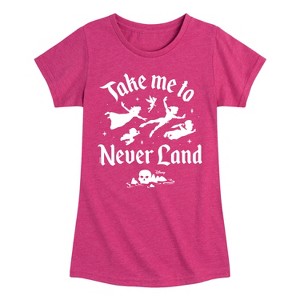 Girls' - Disney - Peter Pan Fitted Short Sleeve Graphic T-Shirt - 1 of 4