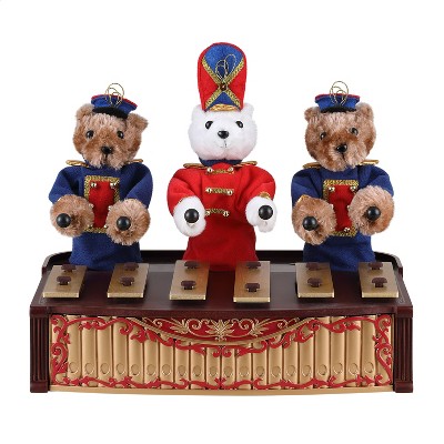 Mr. Christmas 10 in. Animated Bandstand Bears