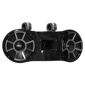 Wet Sounds REV 410 Fixed Clamp Tower Speaker, fits 1-7/8" to 3" pipes - BLACK - 1 of 4
