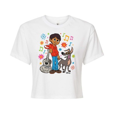 Women's - Coco - Miguel Y Dante Cropped Graphic T-Shirt