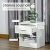 Modern Side Table with Drawer and Storage Shelf, End Table for Living Room - 4 of 4