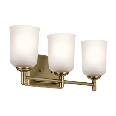 Kichler Lighting Shailene 3 - Light Vanity in  Natural Brass