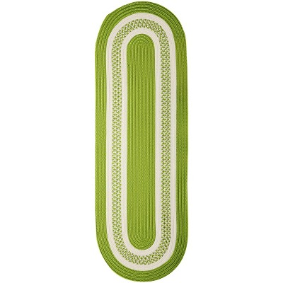 Colonial Mills Crescent Area Rug, 2x12, Bright Green