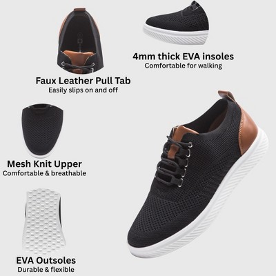 Мужские Alpine Swiss Brad Men's Lightweight Dress Sneakers – Breathable Mesh Oxford Shoes for Business Casual & Everyday Comfort with Cushioned Sole BLK 11 — фото 2