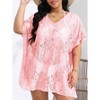 Women's Swimsuit Beach Cover Up Lace Bikini Beachwear Plus Size Beach Bikini See Through Swimwear - 2 of 4