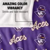 University Of Evansville Logo Pattern Silky Touch Blanket White 50x60 - 4 of 4