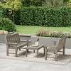 WestinTrends Malibu 3-Piece HDPE Outdoor Patio Furniture Couch and Coffee Table Set - 2 of 4