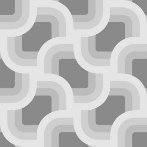 Nicole Miller Retro Geo Smoke Peel & Stick Wallpaper - 1 of 4