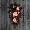 26" Prelit LED Cute and Creepy Halloween Swag Pink Lights - National Tree Company - 2 of 4