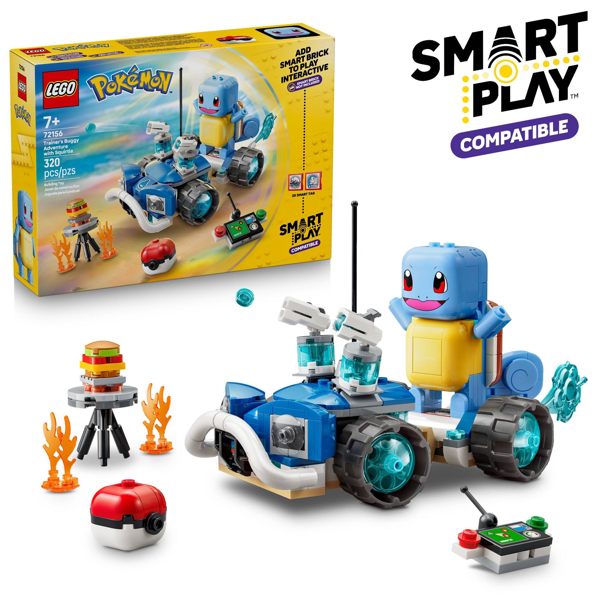 LEGO Pokémon SMART Play: Trainer's Buggy Adventure with Squirtle 72156