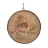 Bird Disc Ornament Set – Wood Material – Rustic Brown – 4.25 in – Set of 12 – By Melrose - 2 of 4