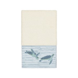 Linum Home Textiles 100% Turkish Cotton MIA Embellished Towel Set - 1 of 2