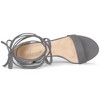 Allegra K Women's Solid Open Toe Lace Up Padded Insole Mid Chunky Heeled Sandals - 4 of 4