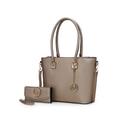 MKF Collection Vanessa Women's Fashion Tote & Wallet Set Handbag by Mia K